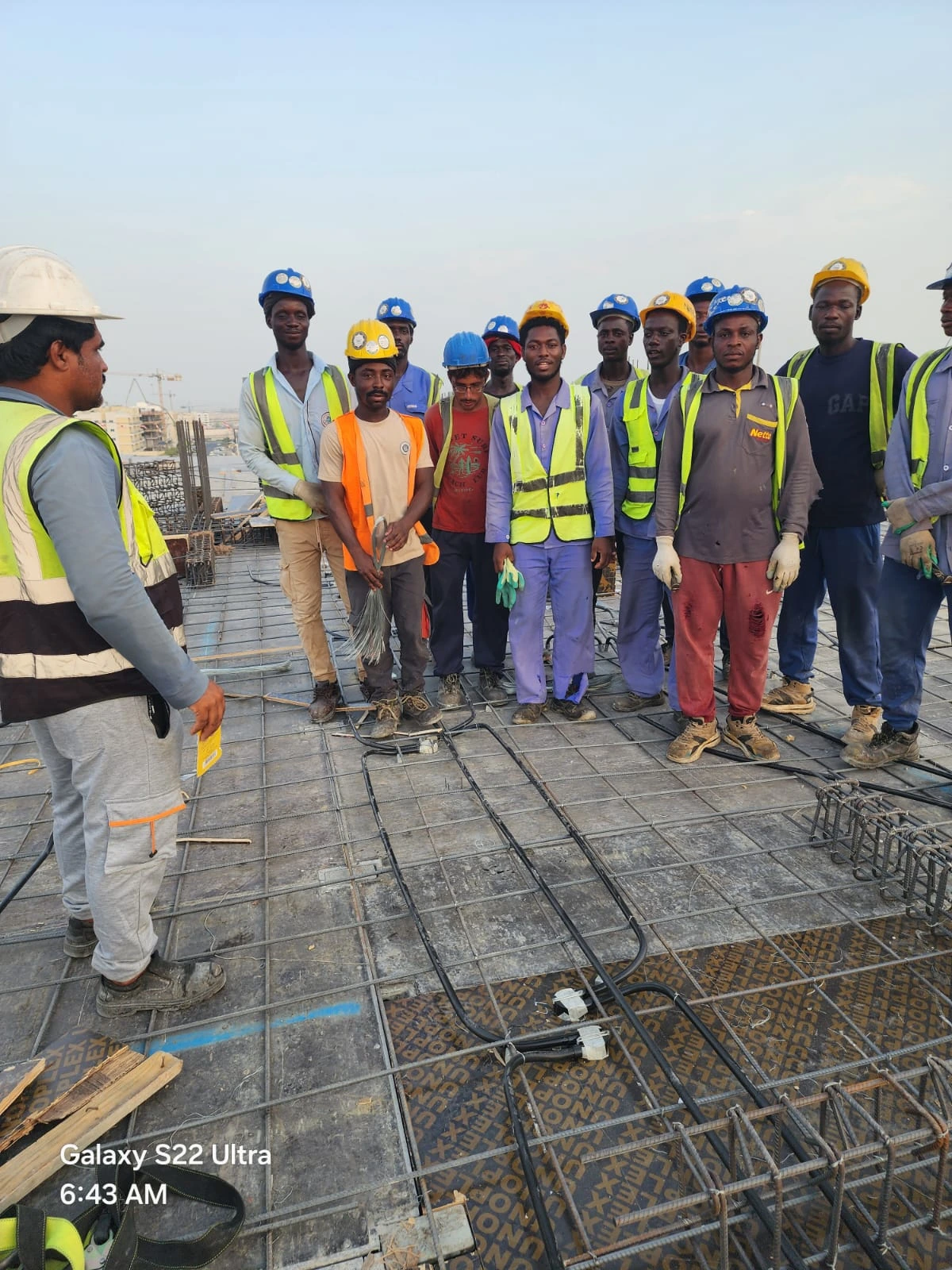 Steel fixing project team